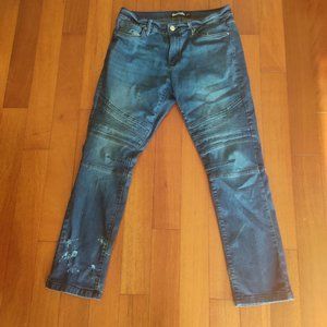 Bench Jeans Men's Size 34 Blue Distressed Straight